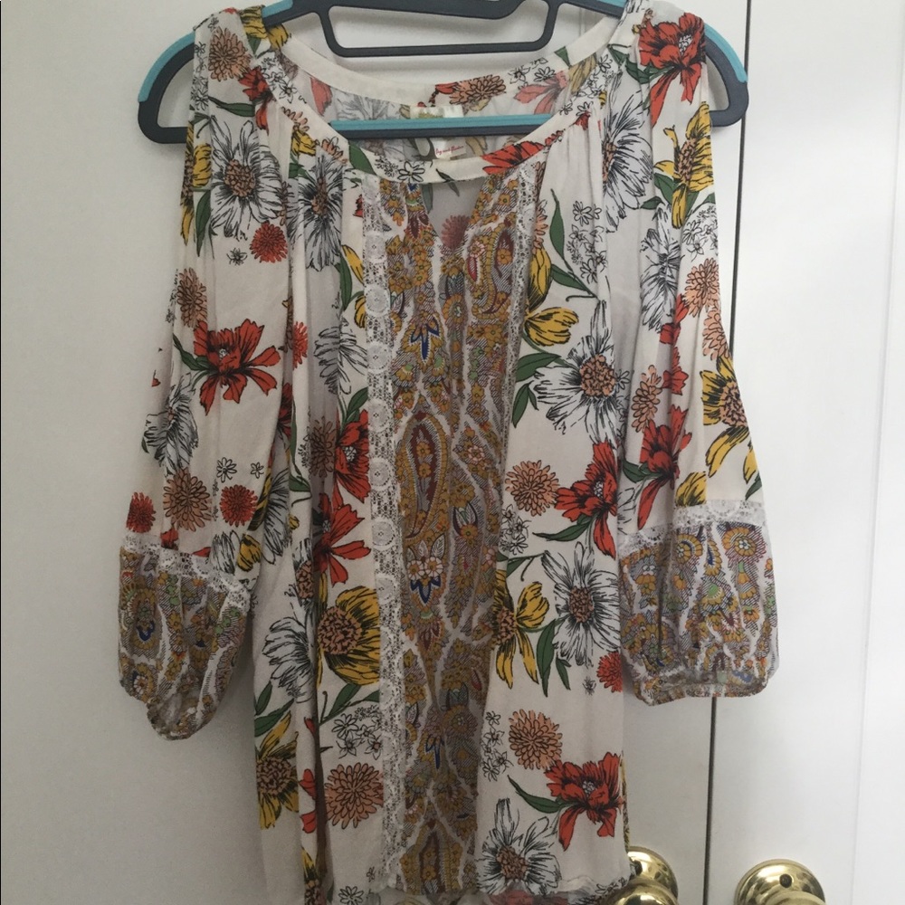 Floral Off-The-Shoulder Blouse